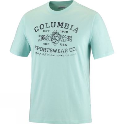 Tee Columbia Rough n' Rocky Manga Corta Hombre - Verde - Chile SEM561308